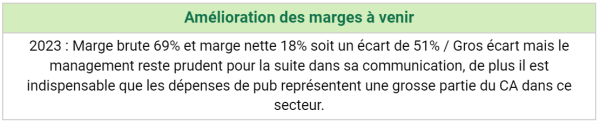 checklist lvmh évolution des marges à venir levier opérationnel